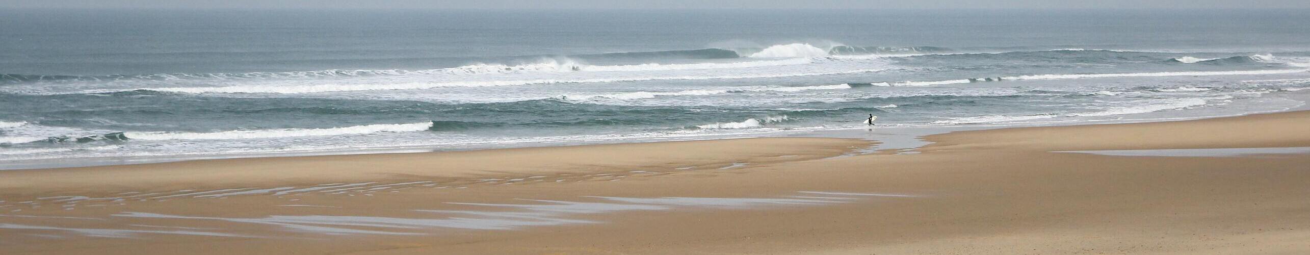 Plage de sable à Soulac