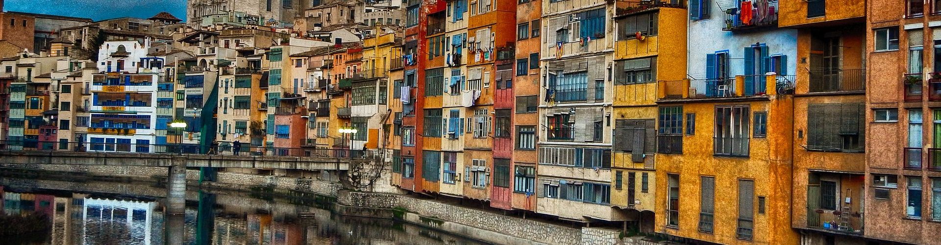 Girona Immeubles colorés