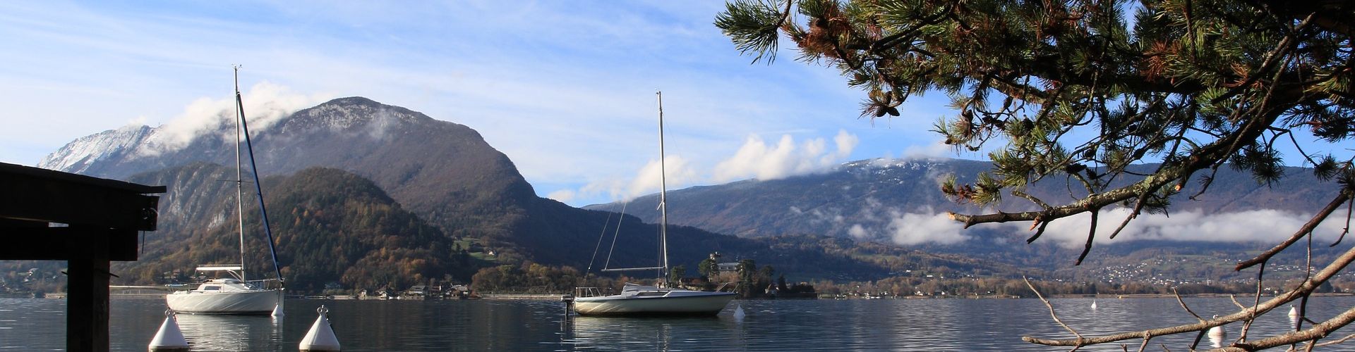Lac Annecy proche Talloires bateaux nature