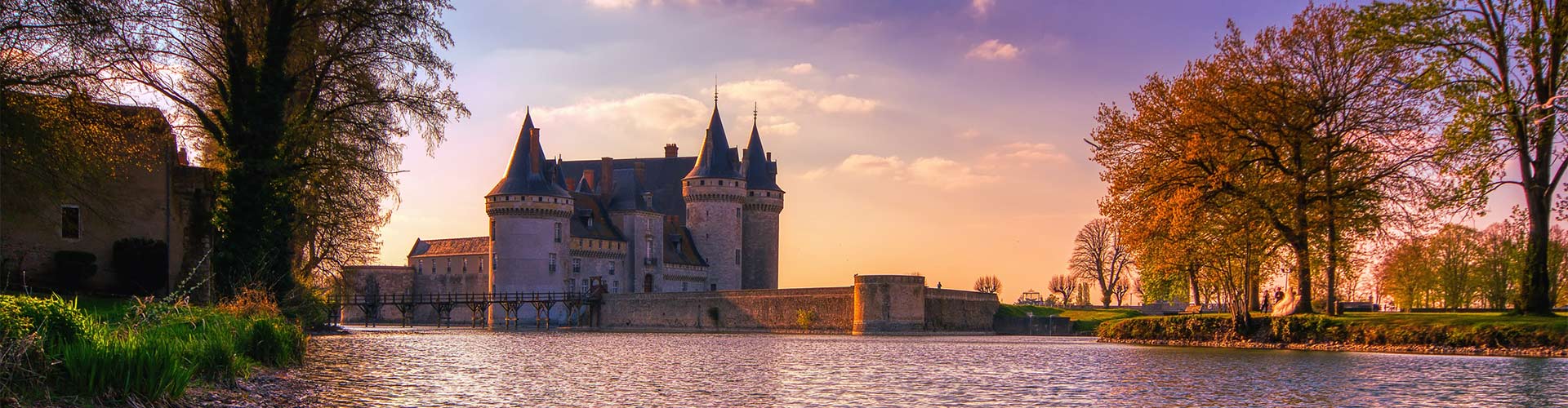 Château de Sully-sur-Loire au coucher de soleil, Loiret