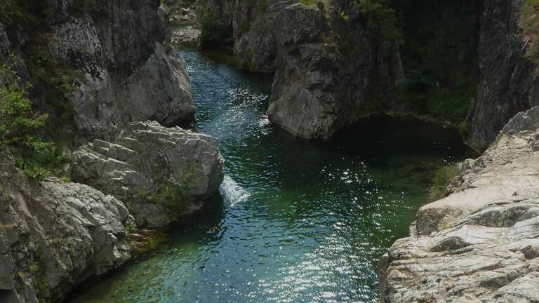 Les Gorges de l'Ardèche et sa rivière