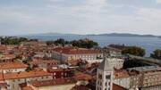 Vue sur les toits de Zadar, en Dalmatie, Croatie