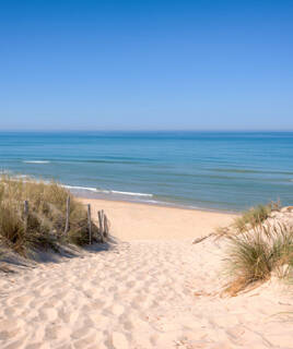 Plage des Landes typique de la Côte d'Argent