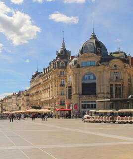 La place de la comédie à Montpellier