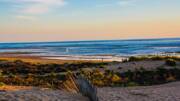 Plage et dunes du la station des Sables d'Olonne, en Vendée