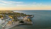 Vue aérienne sur la citadelle du Château-d'Oléron