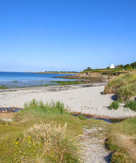 Plage du littoral breton en Côtes d'Armor
