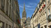 La cathédrale Saint Corentin de Quimper dans le Finistère