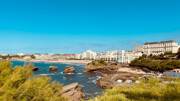 Biarritz au Pays Basque dans le sud de l'Aquitaine