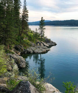 Paysage de bord de lac