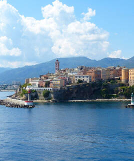 Vue sur la citadelle de Bastia