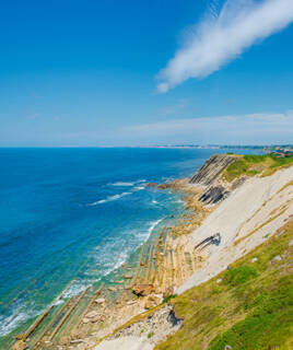 Paysage de la corniche basque
