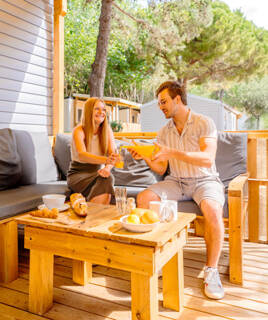 Mobil-home dans un camping 4 étoiles