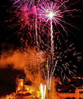 Fete feux d'artifices Tossa de Mar