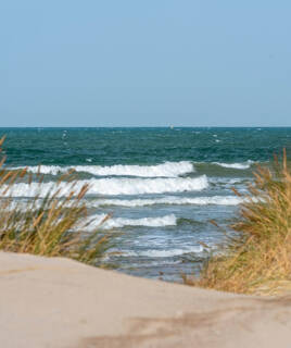Plage de la côte d'Emeraude