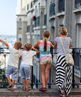 Visite de ville en famille