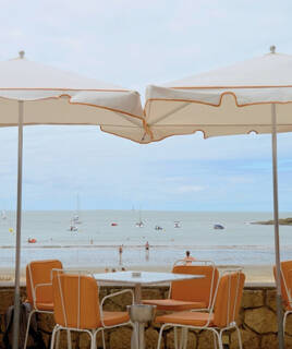 Terrasse de restaurant à Saint Palais sur Mer