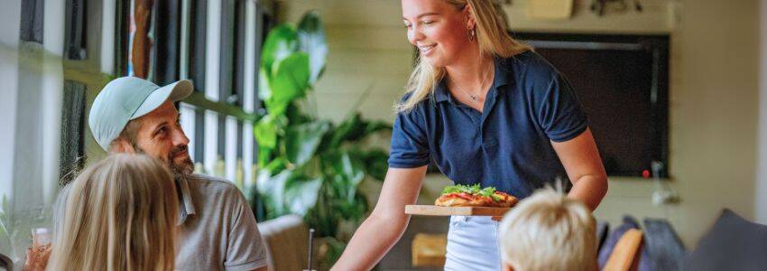 Service de restauration au camping