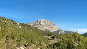 La montagne de la Sainte Victoire, à Aix en Provence, site de randonnée