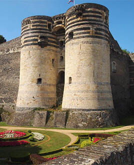 Le château d'Angers dans le Maine-et-Loire