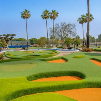 Camping avec mini-golf