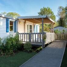 Mobil-home PRM avec rampe sur un camping Homair