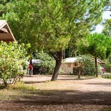 Tente et mobil-home du camping La côte sauvage