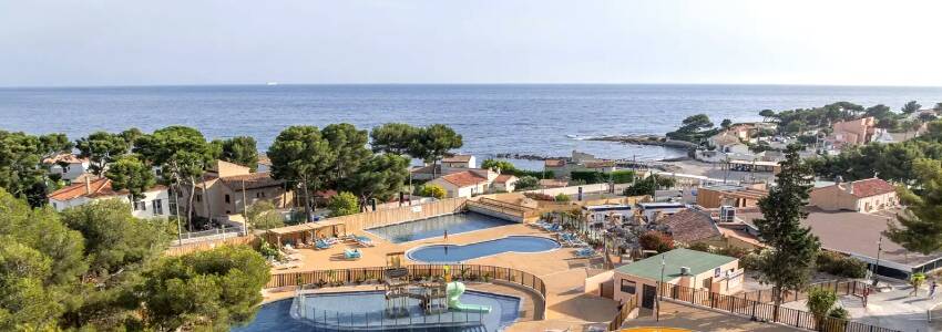 Vue aérienne camping Lou Souleï