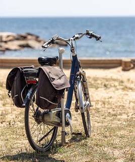 Vélo au bord de la mer