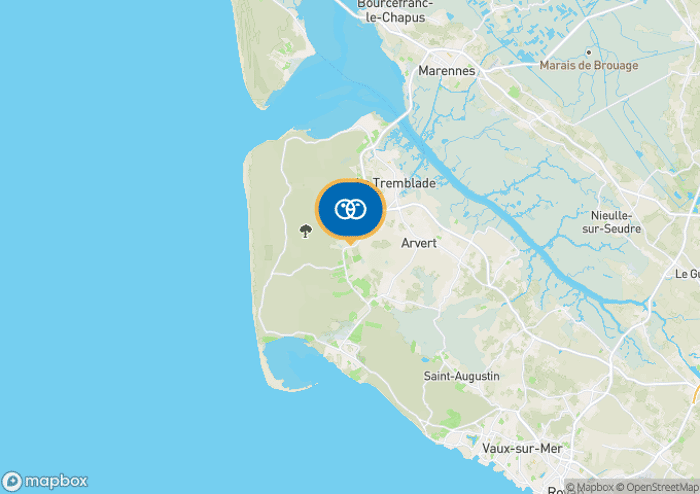 Localisez le camping sur la carte