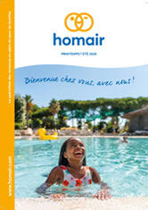 Page de couverture du catalogue Homair vacances