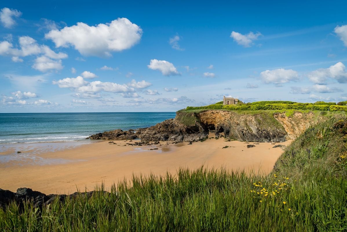 La plage du Pouldu  - Camping Ty Nadan, France, Bretagne, Locunolé