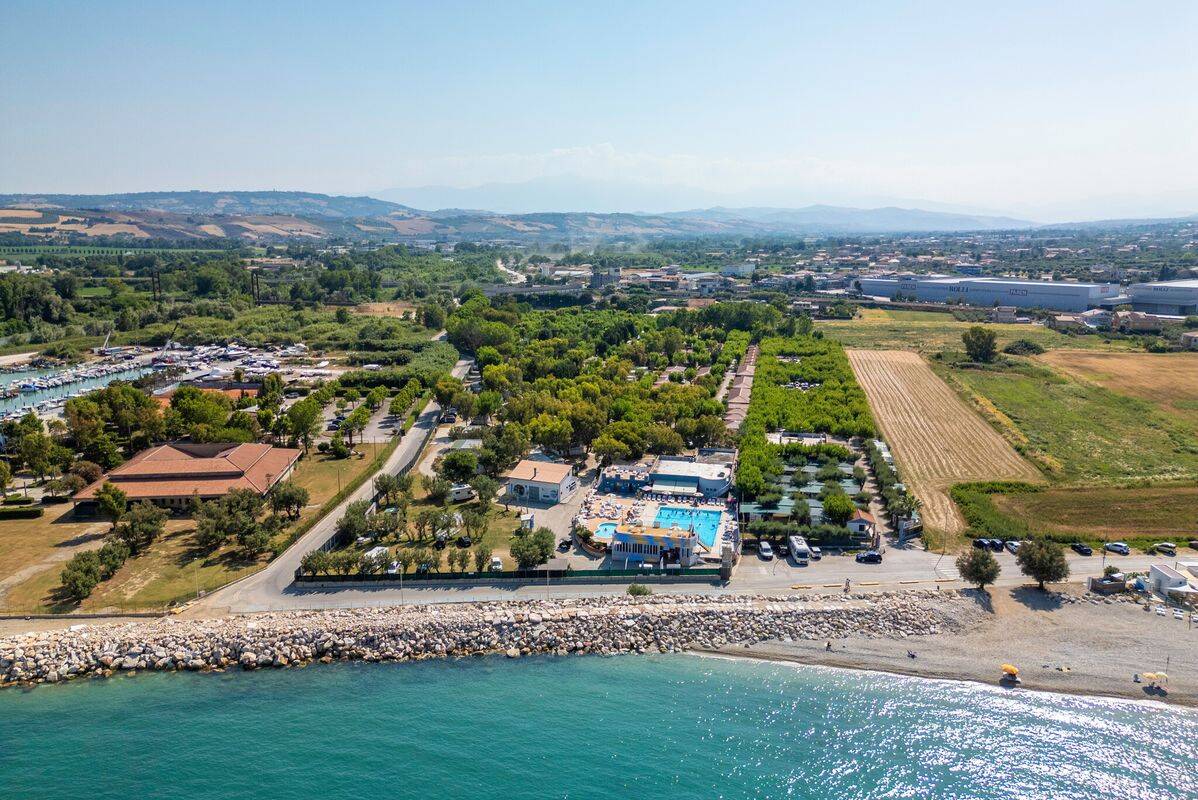 Campeggio Roseto degli Abruzzi, Italia, Abruzzo