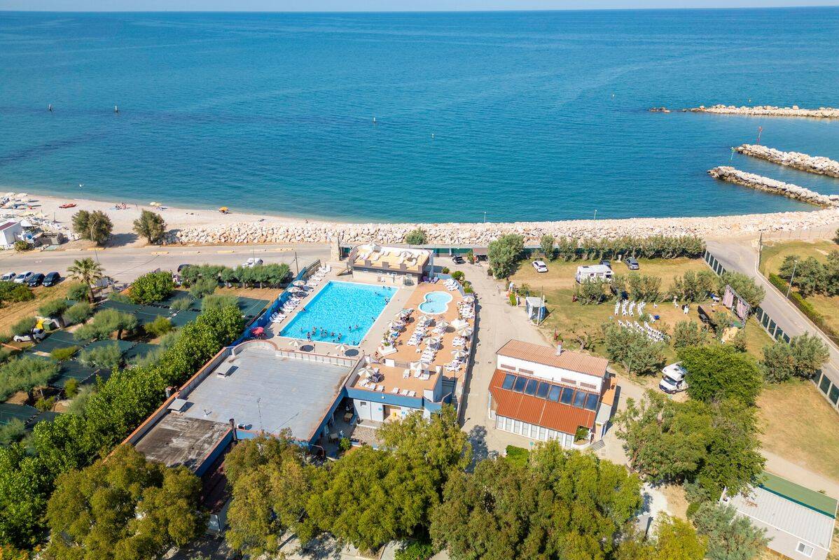Campeggio Roseto degli Abruzzi, Italia, Abruzzo