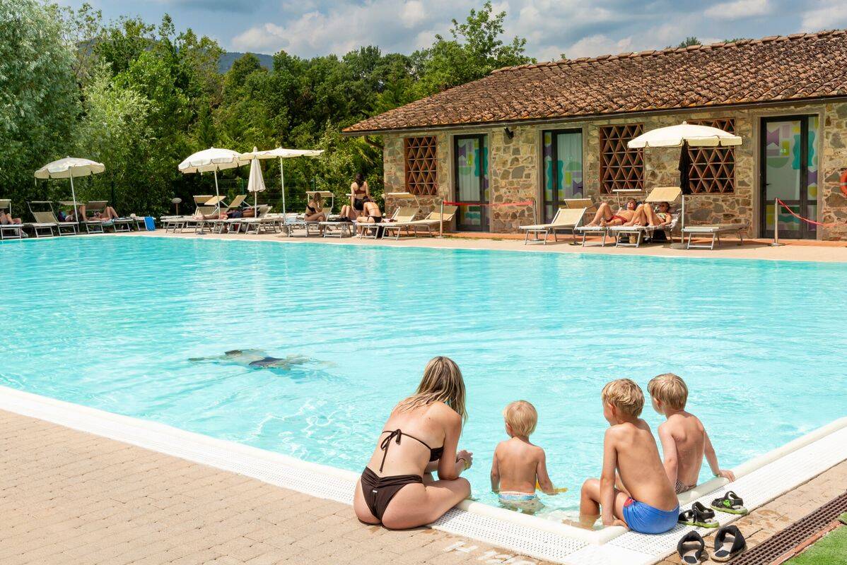 Campsite Hu Norcenni Girasole Village, Italy, Tuscany, Florence-Figline Valdarno