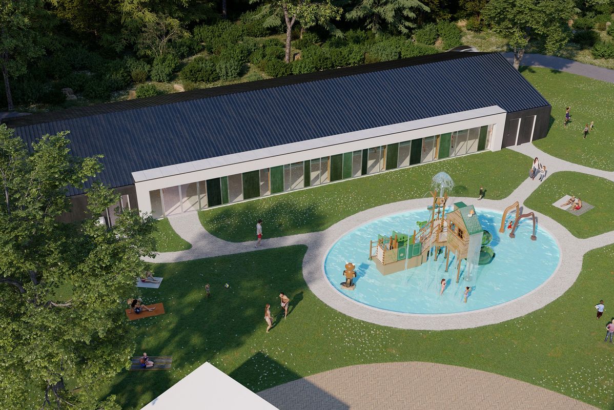 Nouveauté 2024 : piscine couverte avec pataugeoire &amp; jeux d'eau (travaux en cours - soumis aux autorisations et aléas) ©Asylum  - Camping Kaatsheuvel, Pays-Bas, Brabant-Septentrional, Kaatsheuvel